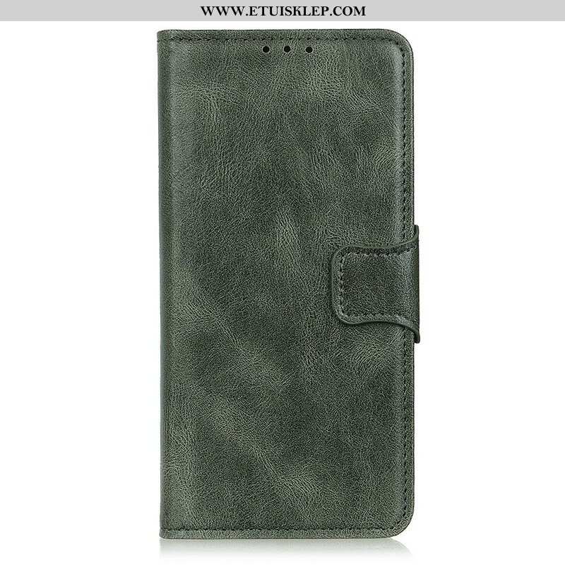 Etui Folio do Samsung Galaxy A52 4G / A52 5G / A52s 5G Dwustronne Zapięcie Z Efektem Skóry